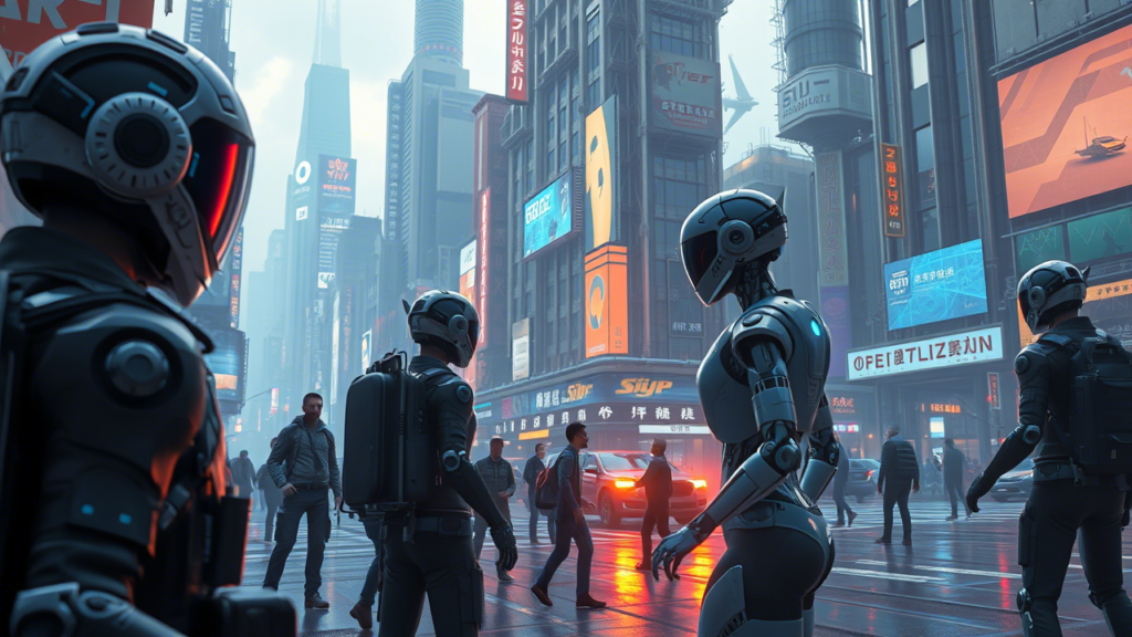 robots in the city